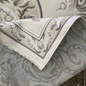 سجاد القصور تركي كراون نقش فرنسي تركي 41170A كريم بيج مقاس 400*500