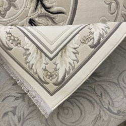 سجاد القصور تركي كراون نقش فرنسي تركي 41170A كريم اسود مقاس 80*150 سجاد القصور تركي كراون نقش فرنسي تركي 41170A كريم اسود مقاس 80*150