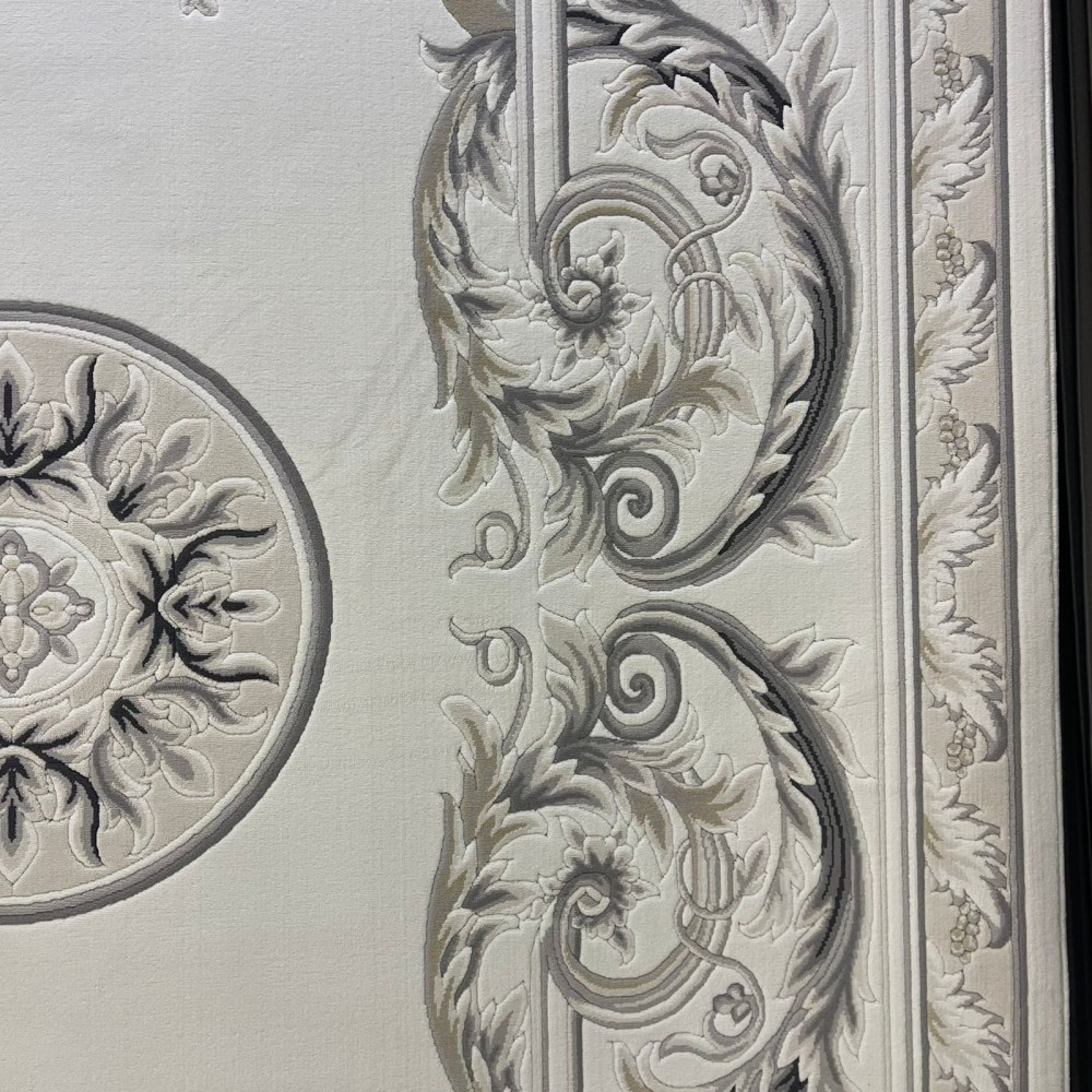 سجاد القصور تركي كراون نقش فرنسي تركي 41170A كريم اسود مقاس 80*150 سجاد القصور تركي كراون نقش فرنسي تركي 41170A كريم اسود مقاس 80*150