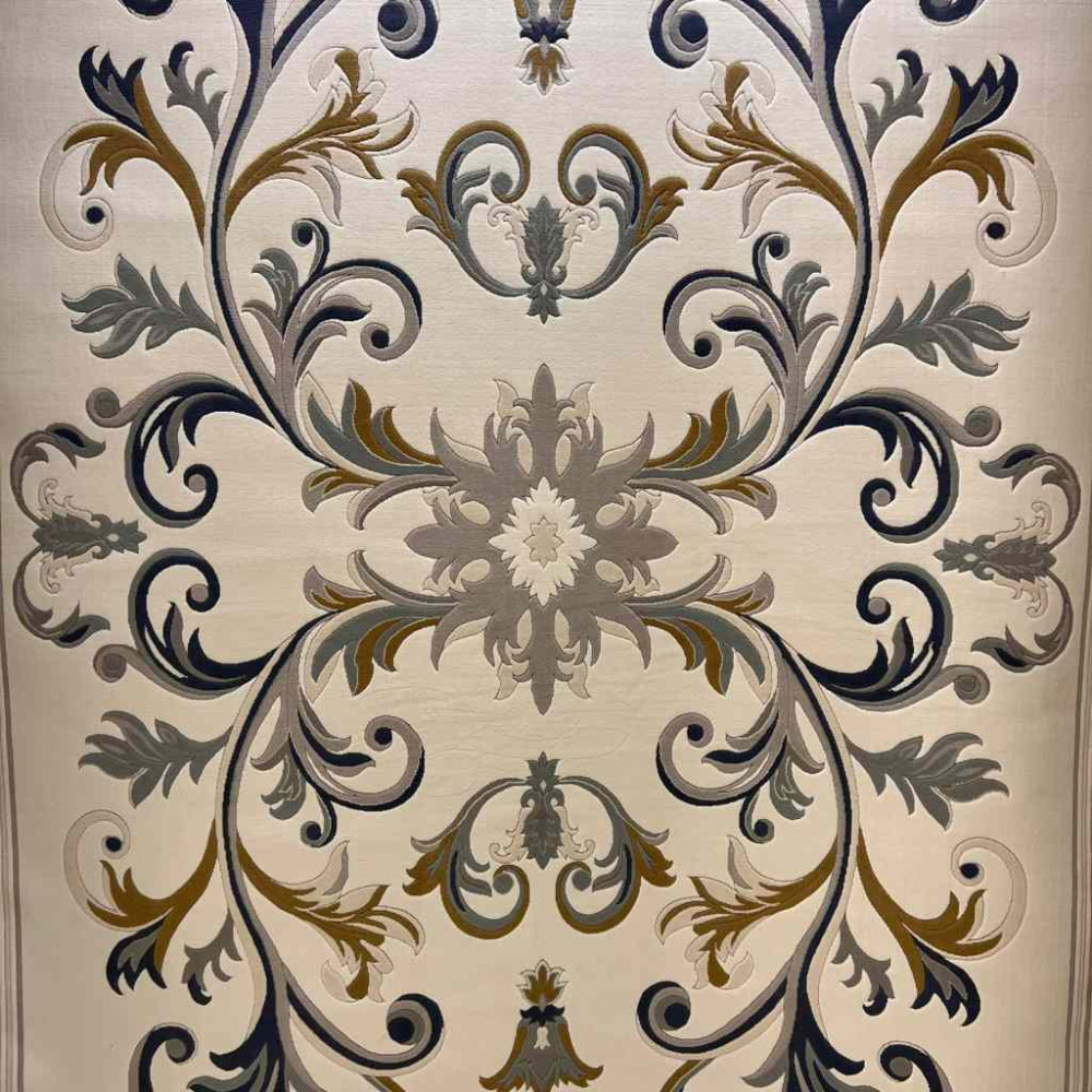 سجاد تركي ايفل 41180A كريم سماوي مقاس 100*300