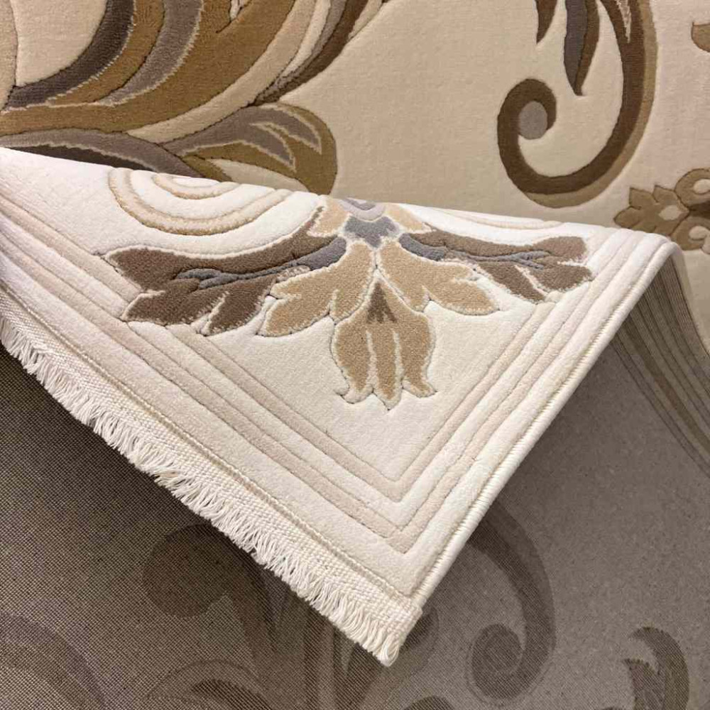 سجاد تركي ايفل 41180A كريم بيج فاتح مقاس 200*300