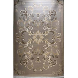 سجاد تركي ايفل 41180A رصاصي بيج فاتح مقاس 50*80