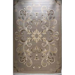 سجاد تركي ايفل 41180A رصاصي بيج فاتح مقاس 100*200