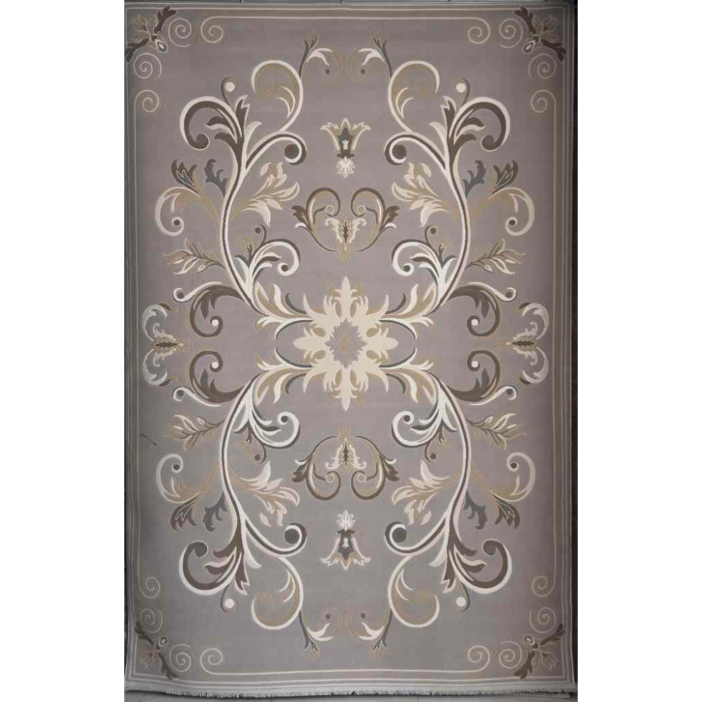 سجاد تركي ايفل 41180A رصاصي بيج فاتح مقاس 100*200