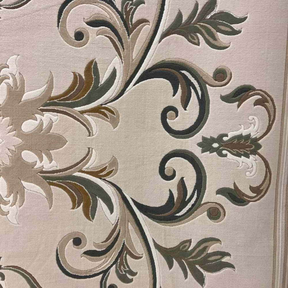 سجاد تركي ايفل 41180A اخضر بيج فاتح مقاس 400*500