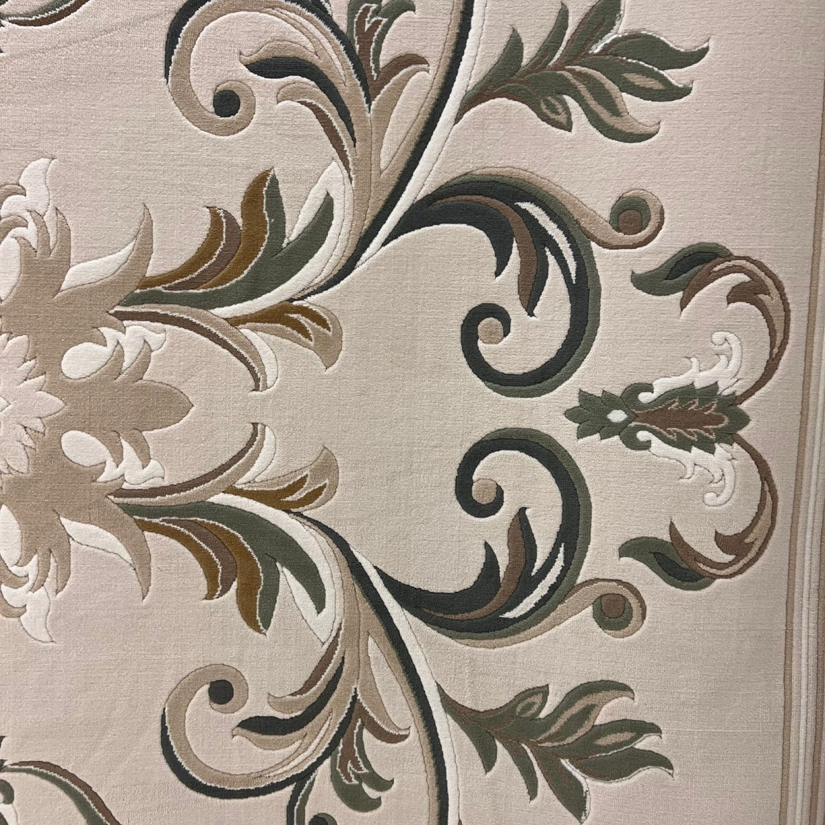 سجاد تركي ايفل 41180A اخضر بيج فاتح مقاس 50*80