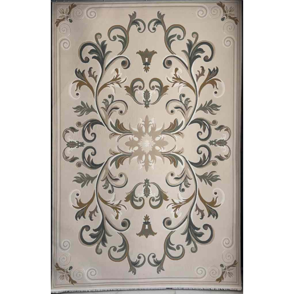 سجاد تركي ايفل 41180A اخضر بيج فاتح مقاس 400*500