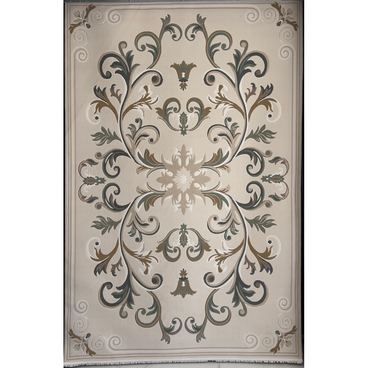 سجاد تركي ايفل 41180A اخضر بيج فاتح مقاس 50*80