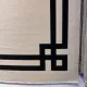 سجاد تركي اطار برواز فريم F494A كريم اسود مقاس 300*400