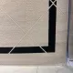 سجاد تركي اطار برواز فريم F495A كريم اسود مقاس 300*400