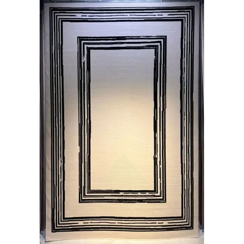 سجاد تركي اطار برواز فريم F499A كريم اسود مقاس 300*400