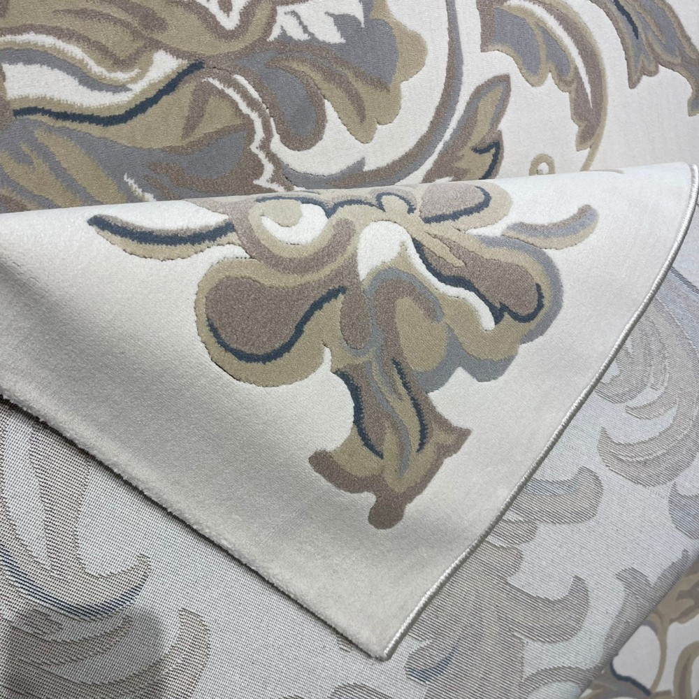 سجاد قصور تركي فرنسي 9002A بيج غامق مقاس 100*200