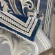سجاد تركي جنيف نقش فرنسي 42111A سماوي مقاس 50*80 - سجاد فرنسي شرقي