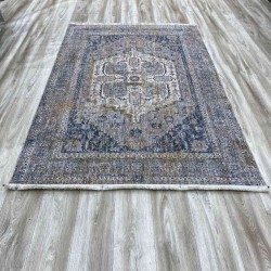 سجاد بلغاري هانوفر K079B  بيج فضي ازرق