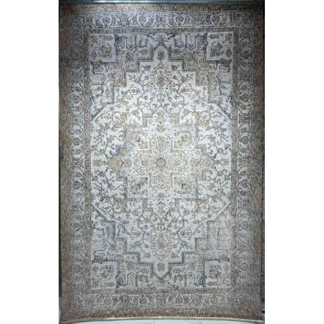 سجاد تركي هانوفر B566B بيج غامق رصاصي فاتح مقاس 150*220