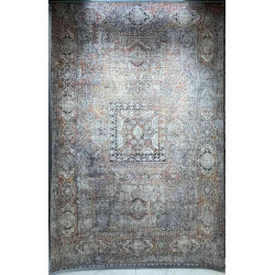 سجاد تركي هانوفر B595B رصاصي فاتح مولتي روز مقاس 80*150