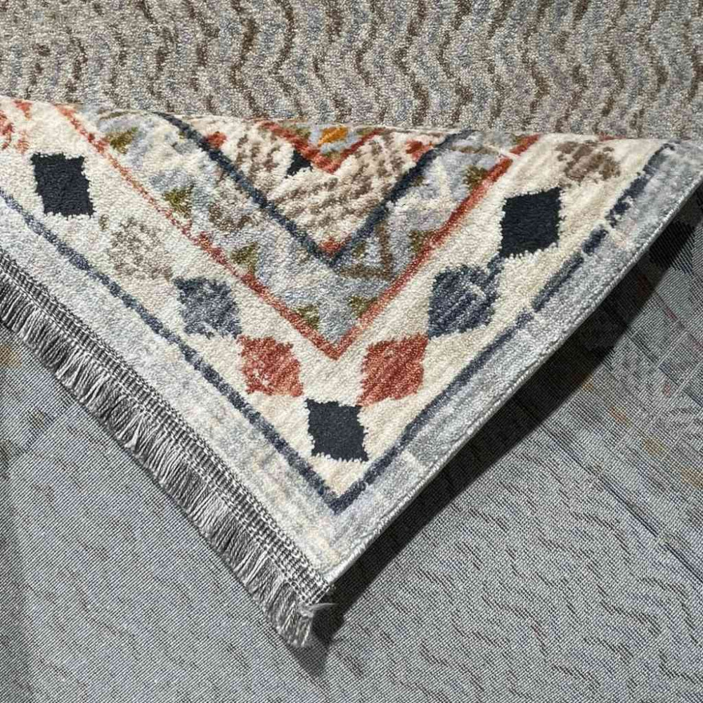 سجاد تركي هانوفر KB45A بيج مولتي روز مقاس 80*150