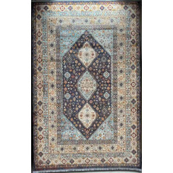 سجاد تركي هانوفر KM87A كريم ازرق غامق مقاس 300*400