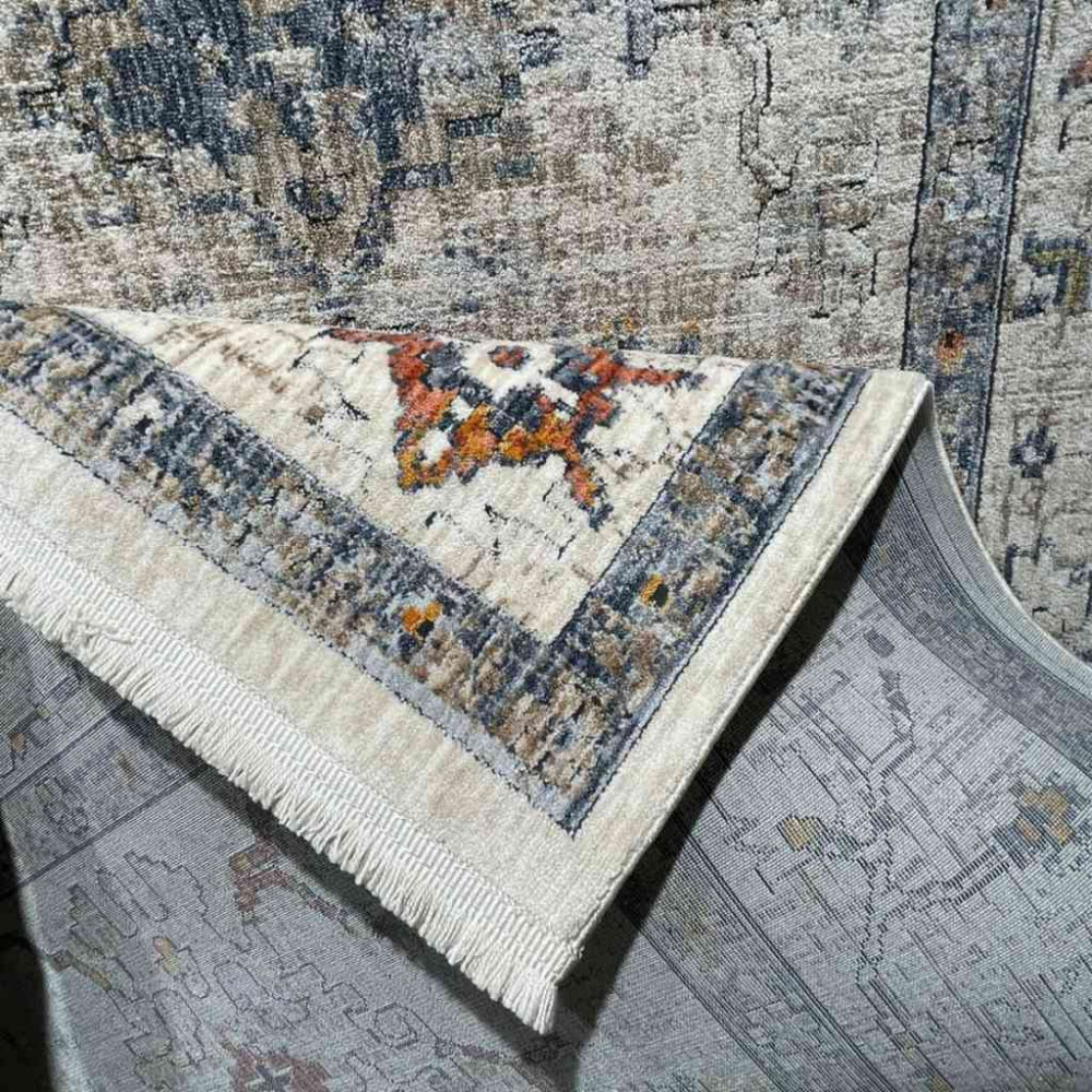 سجاد تركي هانوفر O117G بيج رصاصي فاتح مقاس 250*350