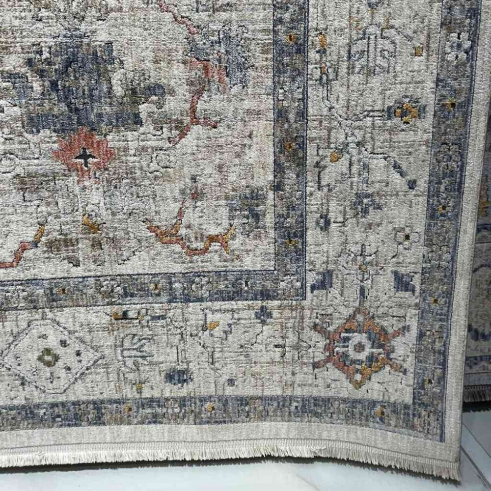 سجاد تركي هانوفر O117G بيج رصاصي فاتح مقاس 250*350