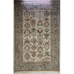 سجاد تركي هانوفر KK34A بيج مولتي روز مقاس 200*300