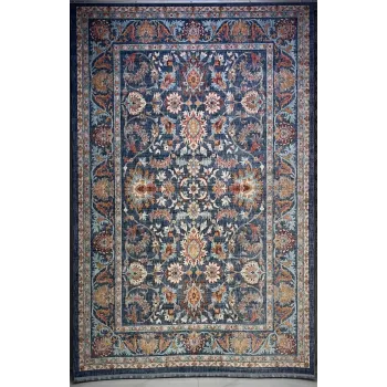 سجاد تركي هانوفر KM79A سماوي غامق كريم مقاس 150*220