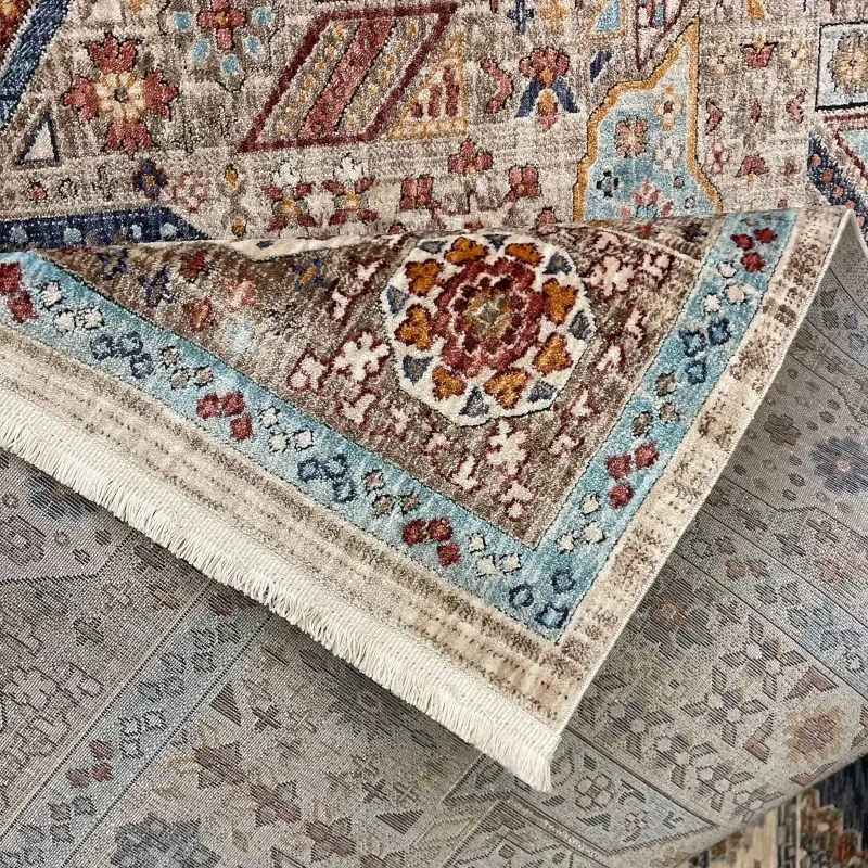 سجاد تركي هانوفر KM82A كريم زهري مقاس 200*300 سجاد تركي هانوفر KM82A كريم زهري مقاس 200*300