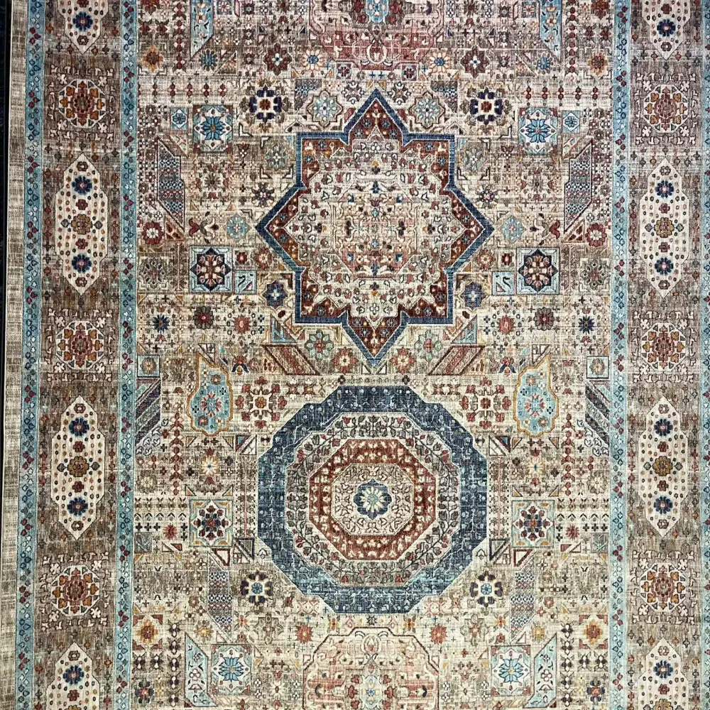سجاد تركي هانوفر KM82A كريم زهري مقاس 200*300