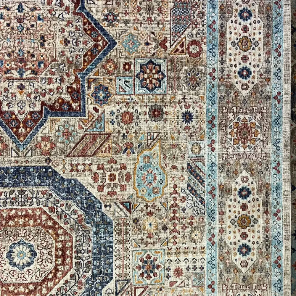 سجاد تركي هانوفر KM82A كريم زهري مقاس 200*300