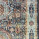 سجاد تركي هانوفر KM82A سماوي غامق تركواز مقاس 150*220