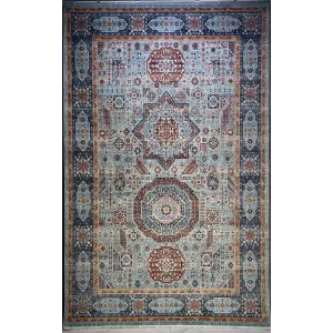 سجاد تركي هانوفر KM82A تركواز سماوي غامق مقاس 200*300