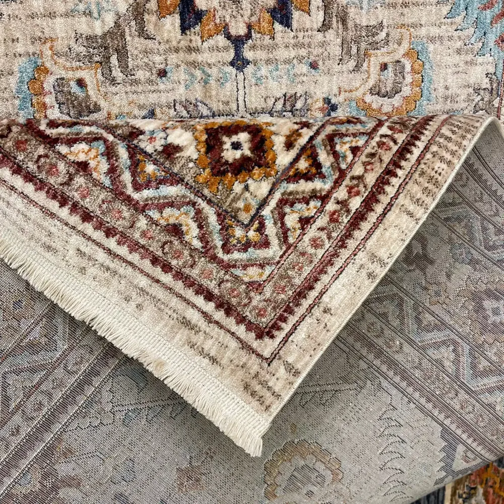 سجاد تركي هانوفر KM88A كريم بيج غامق مقاس 150*220