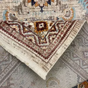 سجاد تركي هانوفر KM88A كريم بيج غامق مقاس 150*220