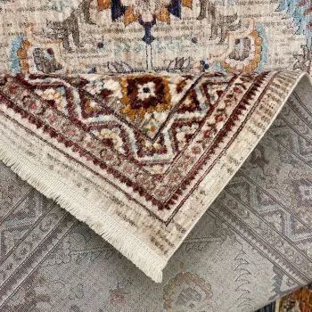 سجاد تركي هانوفر KM88A كريم بيج غامق مقاس 150*220