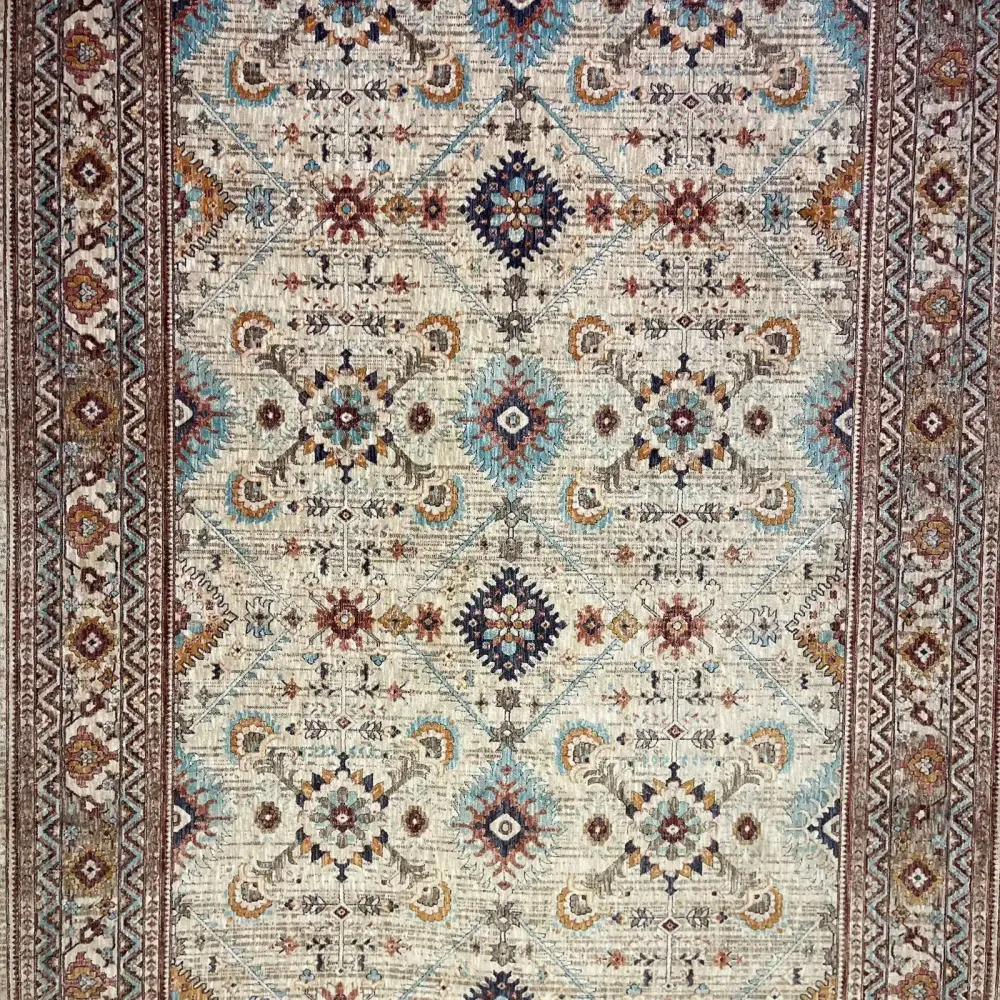 سجاد تركي هانوفر KM88A كريم بيج غامق مقاس 150*220