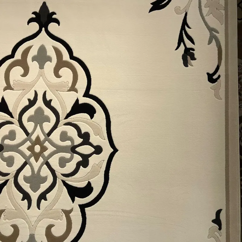 سجاد ايريس تركي N0597A اسود دائري مقاس 150*150