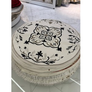 سجاد ايريس تركي N0597A اسود دائري مقاس 150*150