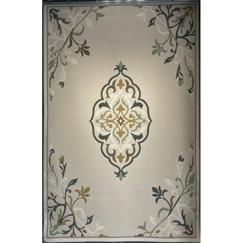 سجاد ايريس تركي N0597A اخضر مقاس 80*150 - سجاد فرنسي شرقي