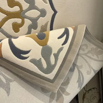 سجاد ايريس تركي N0597A رصاصي دائري مقاس 150*150