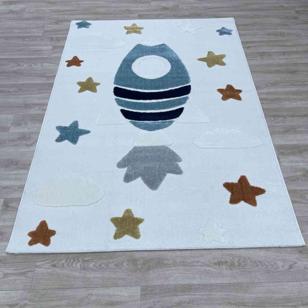 سجاد تركي اطفال كيدز A1531A اللون كريم مقاس 200*290 سجاد تركي اطفال كيدز A1531A اللون كريم مقاس 200*290