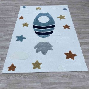 سجاد تركي اطفال كيدز A1531A اللون كريم مقاس 200*290