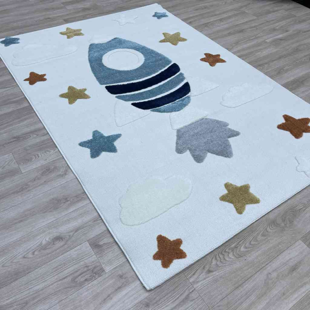 سجاد تركي اطفال كيدز A1531A اللون كريم مقاس 200*290 سجاد تركي اطفال كيدز A1531A اللون كريم مقاس 200*290