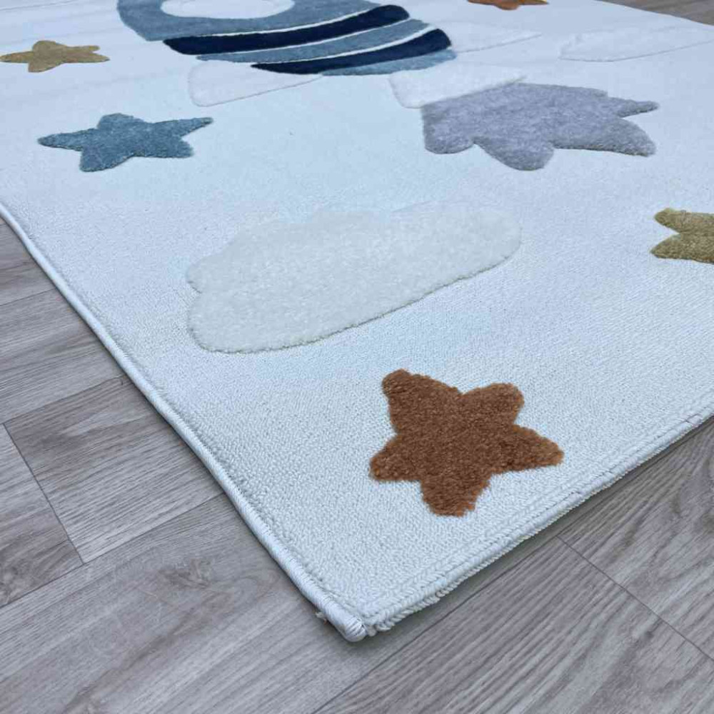 سجاد تركي اطفال كيدز A1531A اللون كريم مقاس 200*290 سجاد تركي اطفال كيدز A1531A اللون كريم مقاس 200*290