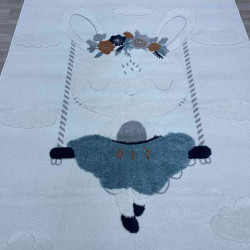 سجاد تركي اطفال كيدز A1561A اللون كريم مقاس 80*150