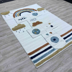 سجاد تركي اطفال كيدز A1567A اللون كريم مقاس 80*150