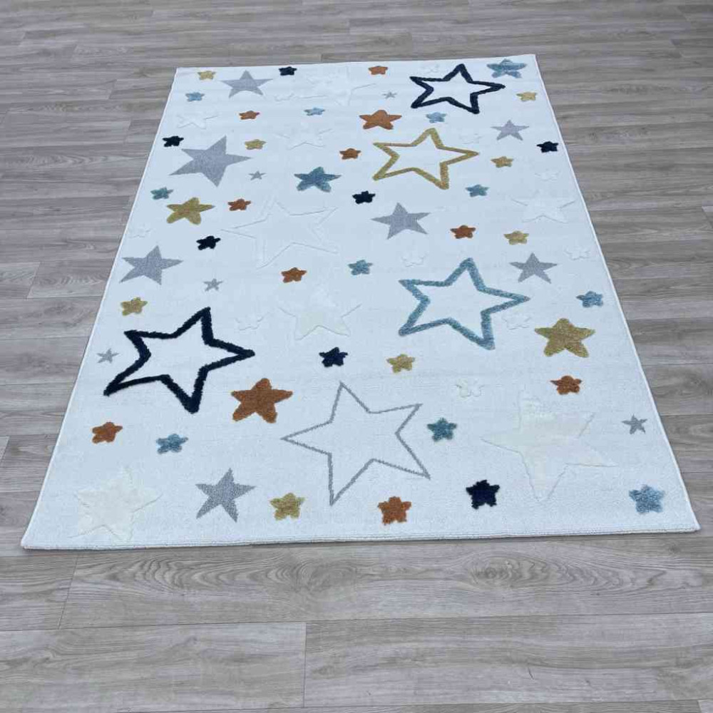 سجاد تركي اطفال كيدز A2700A اللون كريم مقاس 80*150