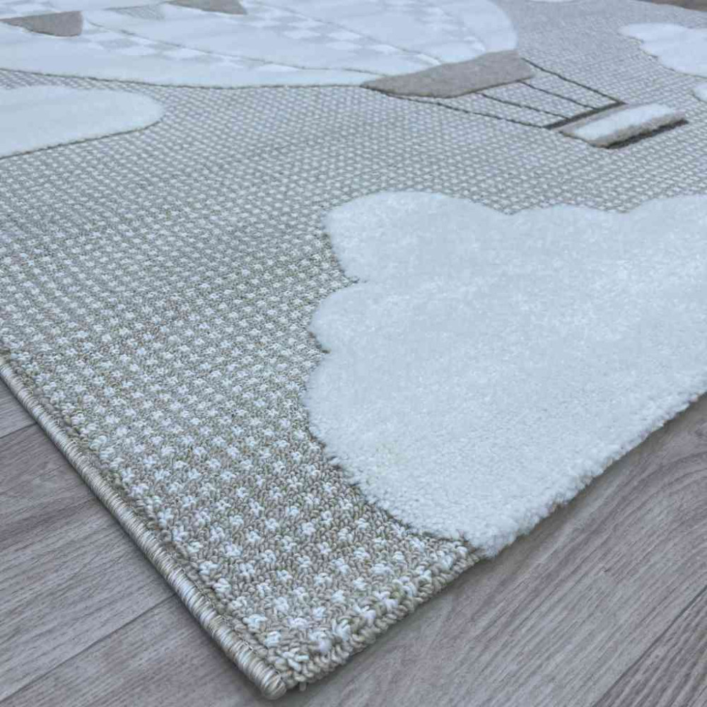 سجاد تركي اطفال كيدز A2848A اللون كريم مقاس 200*290 سجاد تركي اطفال كيدز A2848A اللون كريم مقاس 200*290