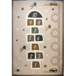 سجاد تركي اطفال كيدز بلاس 41653A اللون كريم مقاس 200*300