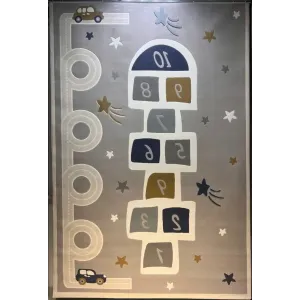 سجاد تركي اطفال كيدز بلاس 41653A اللون رصاصي فاتح مقاس 200*300