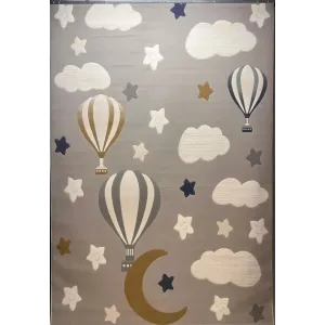 سجاد تركي اطفال كيدز بلاس 441558A اللون رصاصي فاتح مقاس 80*150